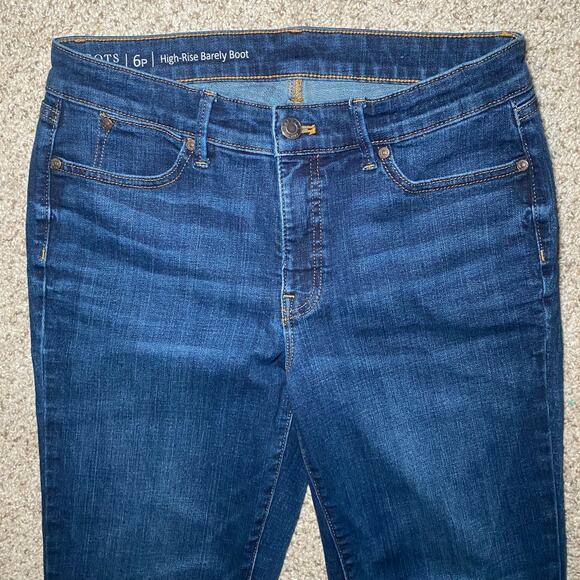 Talbots - Women's Size 6 Petite - Highrise Barely Boot Jeans - Picture 3 of 11
